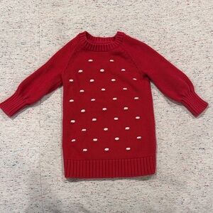GAP Toddler Red Knit Crewneck Sweater